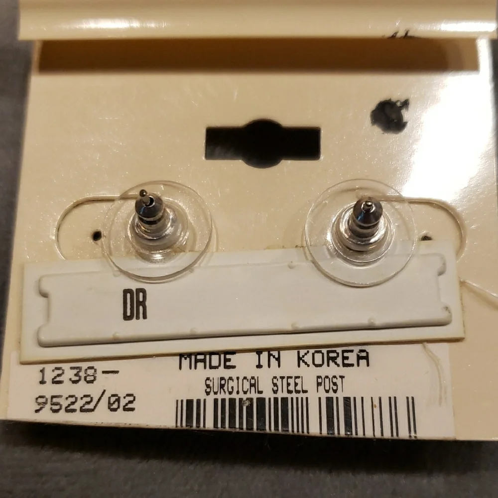 KATHIE LEE COLLECTION Earrings -Freshwater Pearl Earrings with Crystals- NWT/VTG - Picture 4 of 4